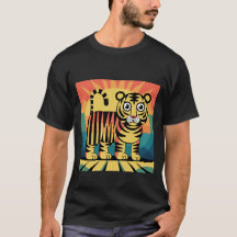 Gestileerde wildlife T-shirt