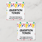 Gestion de classe poser une question carte de jeu (Devant / Derrière)