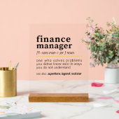 Gestionnaire des finances - Drôle de définition de (Mariage)