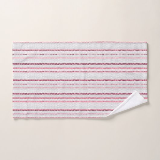 Gestippeld streeppatroon. bad handdoek (Handdoek)
