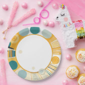 gestippelde Borden Papieren Bordje (Feest)