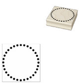 gestippelde cirkel 	rubberstempel (Gestempeld)