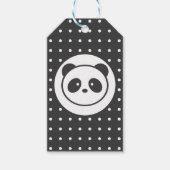 gestippelde panda cadeau Labels Cadeaulabel (Voorkant)