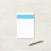 Gestippelde rasternotities post-it® notes (Op bureau)