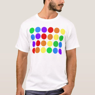 Gestippelde regenboog t-shirt