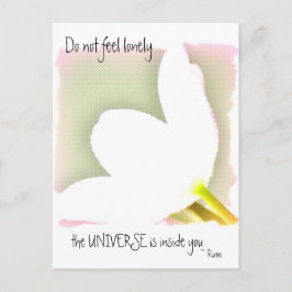 Gestippelde Tulp Rumi Quote Briefkaart