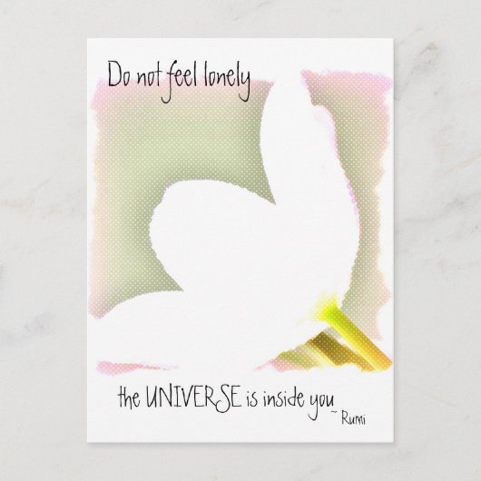 Gestippelde Tulp Rumi Quote Briefkaart (Voorkant)