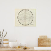 Gestirnte Himmel Sud Poster (Keuken)