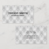 Gestoffeerd wit opvulmateriaal visitekaartje (Voorkant / Achterkant)