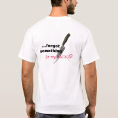 "gestoken in de rug" TSHIRT (Achterkant)