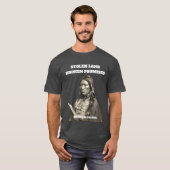 Gestolen land gebroken beloften Native American T-shirt (Voorkant volledig)