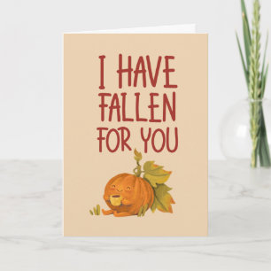 Gestolen voor je grappige herfst Valentijnsdag Feestdagen Kaart