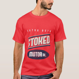 Gestookte motorolie Faux  T-shirt