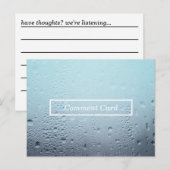 gestoomde glaskaart briefkaart (Voorkant / Achterkant)