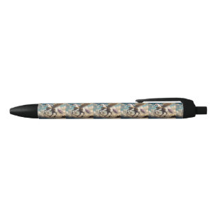 Gestoompuncte Eenhoorn, Blauwe Inkt Pen