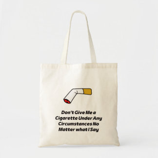 gestopt met roken gebroken Cigarette grappig Tote Bag