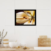 Gestopte Klok Bloem Poster (Keuken)