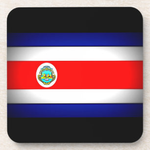 Gestormde Costa Rica-vlag Drankjes Onderzetter