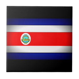 Gestormde Costa Rica-vlag Tegeltje