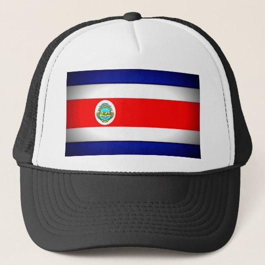 Gestormde Costa Rica-vlag Trucker Pet (Voorkant)