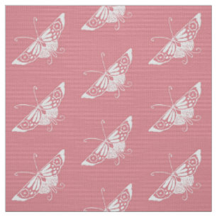 Gestormde Deco Butterfly, Shell Pink Stof