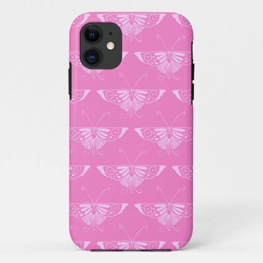 Gestormde Deco-vlinder - orchidee roze Case-Mate iPhone Case (Achterkant)