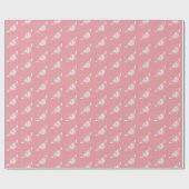 Gestormde Deco-vlinder - shell roze Cadeaupapier (Vlak)