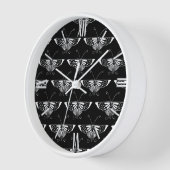 Gestormde Deco-vlinder - zwart-wit (Hoek)