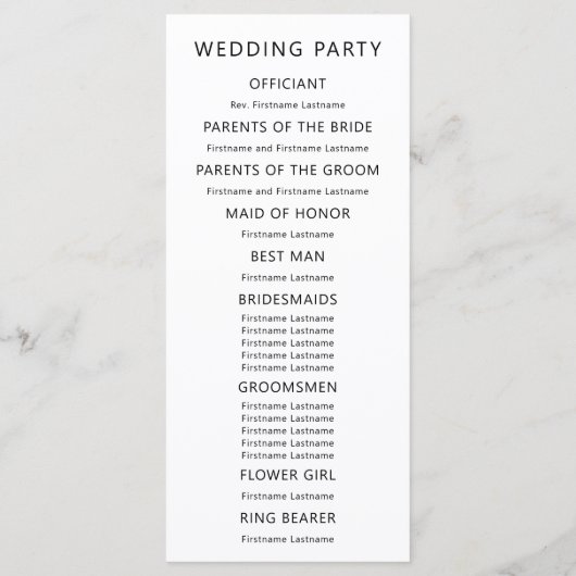 Gestormde peacock Feather Modern Wedding Programma (Achterkant)