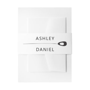 Gestormde peacock Feather Modern Wedding Uitnodigingen Wikkel