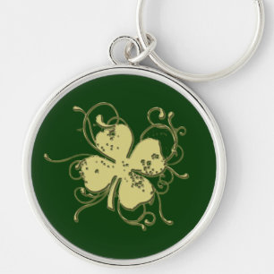 Gestormde Shamrock Sleutelhanger