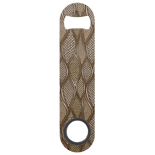 Gestormde slangenhuid speed flessenopener (Voorkant)