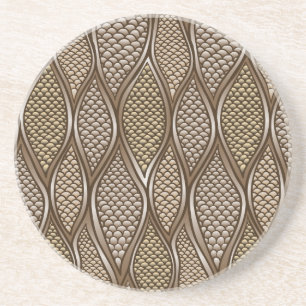 Gestormde slangenhuid zandsteen onderzetter