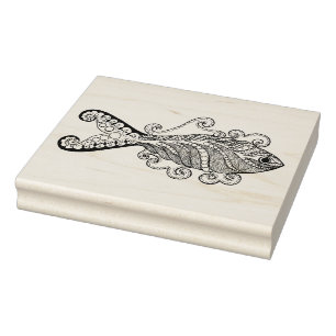 Gestormde vis 	rubberstempel