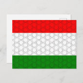Gestormde vlag van Hongarije Briefkaart (Voorkant / Achterkant)