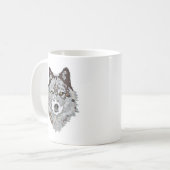 Gestormde Wolf Head Koffiemok (Voorkant links)
