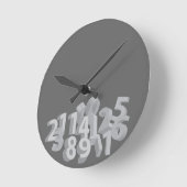 Gestorte cijfers ronde klok (Hoek)