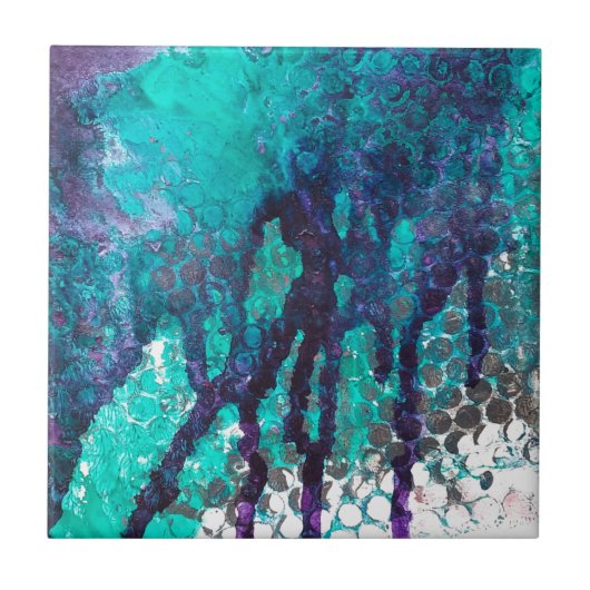 Gestorte inkten tegeltje (Voorkant)