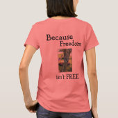 Gestorte support en bewustmaking voor Soldaat T-shirt (Achterkant)