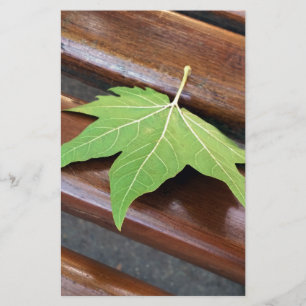 gestorven blad briefpapier