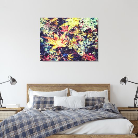 Gestorven bladeren canvas afdruk (Insitu (Slaapkamer))