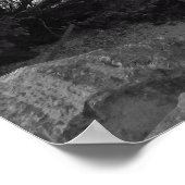 Gestorven bomen boven water poster (Hoek)