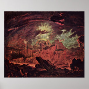 Gestorven engelen in de hel door John Martin Poster