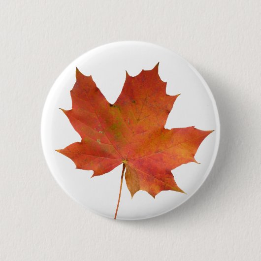 Gestorven Leaf 01 Ronde Button 5,7 Cm (Voorkant)