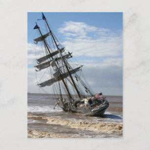 Gestrand Schip Briefkaart