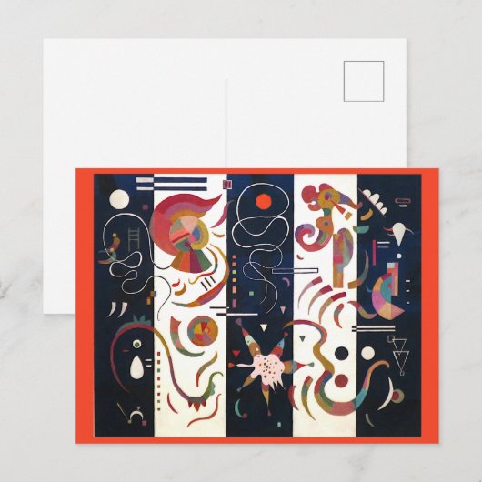 Gestreefd door Wassily Kandinsky Briefkaart (Voorkant / Achterkant)