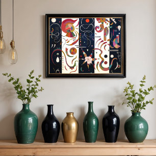 Gestreefd door Wassily Kandinsky Poster