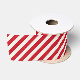 Gestreefd rood wit lint