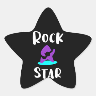 Gestreepster Ster Sticker