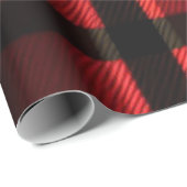 Gestreept Abstract rood zwart Collectie Cadeaupapier (Rol Hoek)